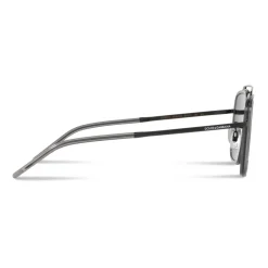 Dolce & Gabbana - Madison Sunglasses - Black Matt and Grey Transparent - Dolce & Gabbana Eyewear - Avvenice