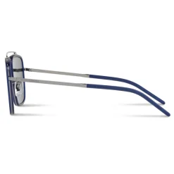 Dolce & Gabbana - Madison Sunglasses - Shiny Gun and Blue Matt - Dolce & Gabbana Eyewear - Avvenice