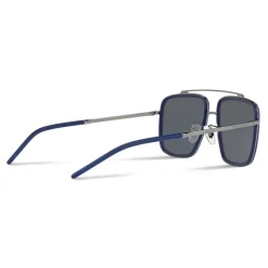 Dolce & Gabbana - Madison Sunglasses - Shiny Gun and Blue Matt - Dolce & Gabbana Eyewear - Avvenice