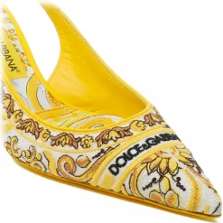 Dolce & Gabbana - Maiolica Pattern Slingback - Dolce & Gabbana Exclusive Luxury Collection - Avvenice