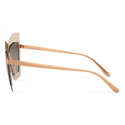 Dolce & Gabbana - Mask Sunglasses Plaque Logo - Matt Brown - Dolce & Gabbana Eyewear - Avvenice