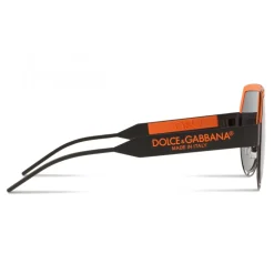 Dolce & Gabbana - Mask Sunglasses DG Logo - Black Orange - Dolce & Gabbana Eyewear - Avvenice
