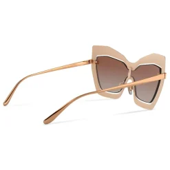 Dolce & Gabbana - Mask Sunglasses Plaque Logo - Matt Pink - Dolce & Gabbana Eyewear - Avvenice