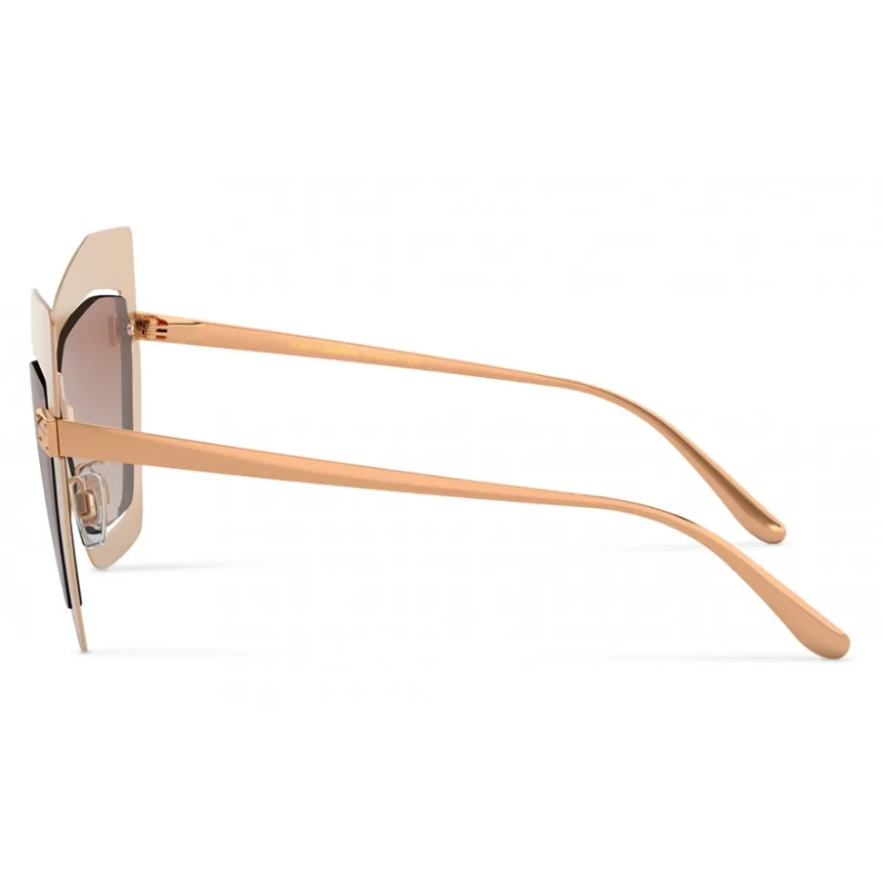 Dolce & Gabbana - Mask Sunglasses Plaque Logo - Matt Pink - Dolce & Gabbana Eyewear - Avvenice