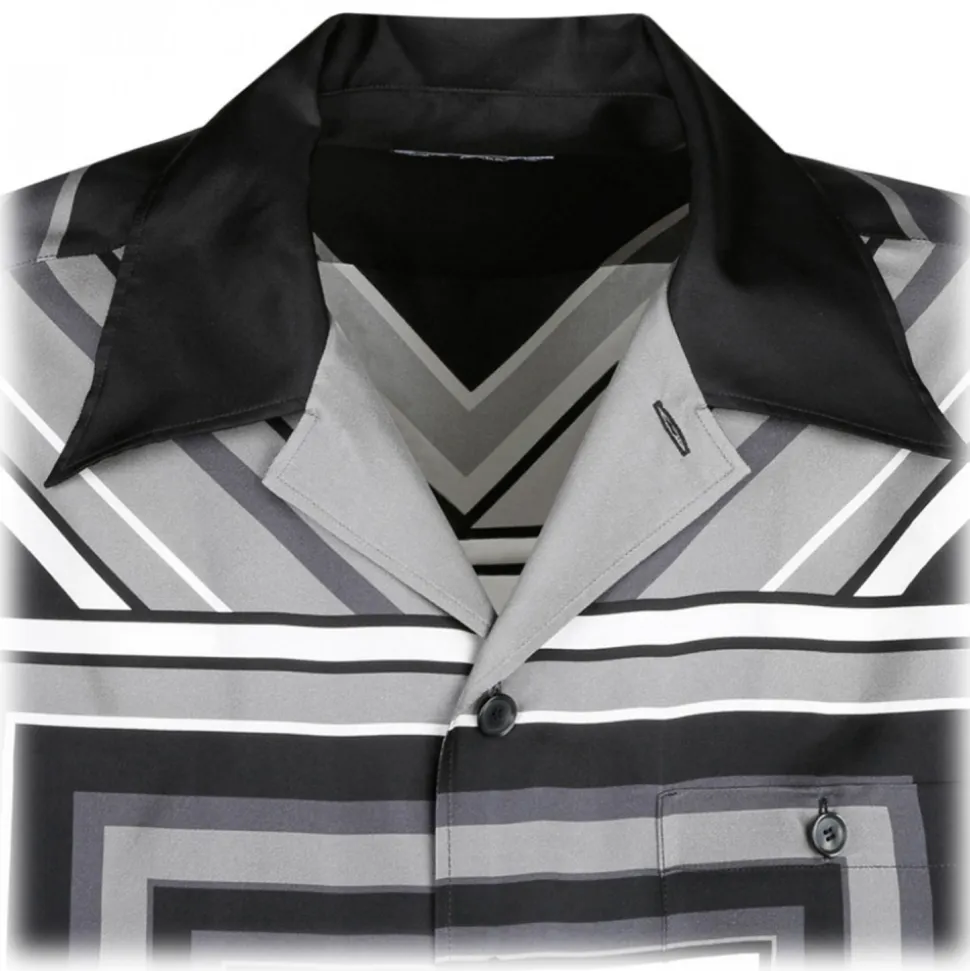 Dolce & Gabbana - Multi-Striped Silk Shirt - Dolce & Gabbana Exclusive Luxury Collection - Avvenice