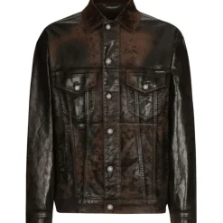 Dolce & Gabbana - Oversize Coated Denim Jacket - Dolce & Gabbana Exclusive Luxury Collection - Avvenice