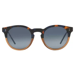 Dolce & Gabbana - Panthos Sunglasses with Keyhole Bridge - Blue Havana and Brown - Dolce & Gabbana Eyewear - Avvenice