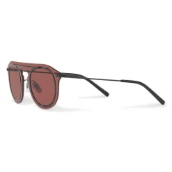 Dolce & Gabbana - Panthos Sunglasses in Acetate and Metal - Bordeaux - Dolce & Gabbana Eyewear - Avvenice