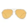 Dolce & Gabbana - Pilot Sunglasses with Metallic Profile - Light Shiny Gold - Dolce & Gabbana Eyewear - Avvenice