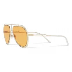 Dolce & Gabbana - Pilot Sunglasses with Metallic Profile - Light Shiny Gold - Dolce & Gabbana Eyewear - Avvenice