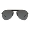 Dolce & Gabbana - Pilot Sunglasses in Metal - Black Matt - Dolce & Gabbana Eyewear - Avvenice