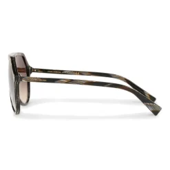 Dolce & Gabbana - Pilot Acetate Sunglasses with Key Bridge - Brown Horn Effect - Dolce & Gabbana Eyewear - Avvenice