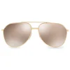 Dolce & Gabbana - Pilot Sunglasses in Gold Plated Metal - Plated Gold - Dolce & Gabbana Eyewear - Avvenice