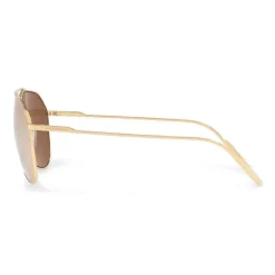 Dolce & Gabbana - Pilot Sunglasses in Gold Plated Metal - Plated Gold - Dolce & Gabbana Eyewear - Avvenice