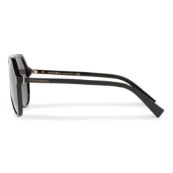 Dolce & Gabbana - Pilot Acetate Sunglasses with Key Bridge - Black - Dolce & Gabbana Eyewear - Avvenice