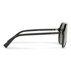 Dolce & Gabbana - Pilot Acetate Sunglasses with Key Bridge - Black - Dolce & Gabbana Eyewear - Avvenice