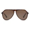 Dolce & Gabbana - Pilot Acetate Sunglasses with Key Bridge - Havana - Dolce & Gabbana Eyewear - Avvenice