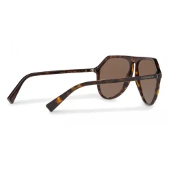 Dolce & Gabbana - Pilot Acetate Sunglasses with Key Bridge - Havana - Dolce & Gabbana Eyewear - Avvenice