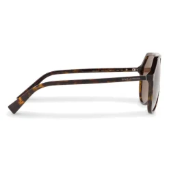 Dolce & Gabbana - Pilot Acetate Sunglasses with Key Bridge - Havana - Dolce & Gabbana Eyewear - Avvenice