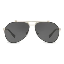 Dolce & Gabbana - Pilot Sunglasses in Shiny Metal - Black Matt - Dolce & Gabbana Eyewear - Avvenice