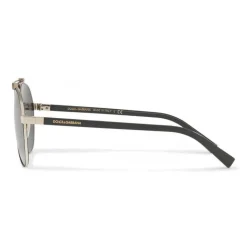Dolce & Gabbana - Pilot Sunglasses in Shiny Metal - Black Matt - Dolce & Gabbana Eyewear - Avvenice