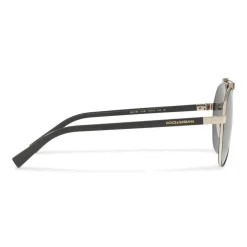 Dolce & Gabbana - Pilot Sunglasses in Shiny Metal - Black Matt - Dolce & Gabbana Eyewear - Avvenice