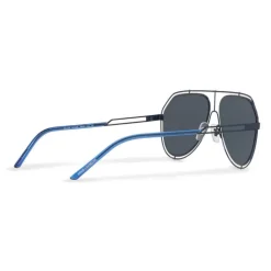 Dolce & Gabbana - Pilot Sunglasses with Metallic Profile - Shiny Blue - Dolce & Gabbana Eyewear - Avvenice