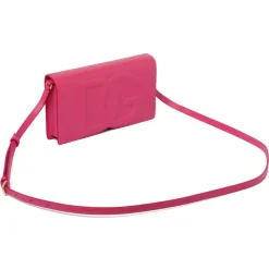 Dolce & Gabbana - Pink Phone Bag DG Logo - Dolce & Gabbana Exclusive Luxury Collection - Avvenice