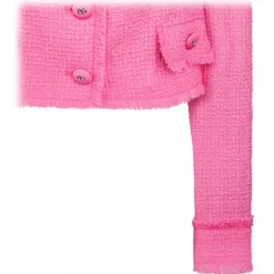 Dolce & Gabbana - Pink Short Raschel Tweed Jacket - Dolce & Gabbana Exclusive Luxury Collection - Avvenice
