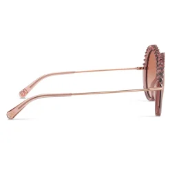 Dolce & Gabbana - Plisse Sunglasses - Pink - Dolce & Gabbana Eyewear - Avvenice