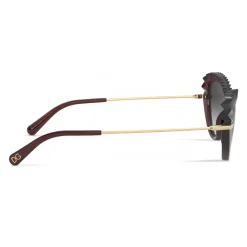 Dolce & Gabbana - Plisse Sunglasses - Burgundy - Dolce & Gabbana Eyewear - Avvenice