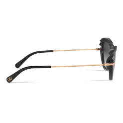 Dolce & Gabbana - Plisse Sunglasses - Black - Dolce & Gabbana Eyewear - Avvenice