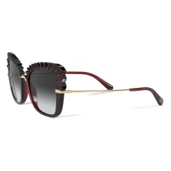 Dolce & Gabbana - Plisse Sunglasses - Burgundy - Dolce & Gabbana Eyewear - Avvenice