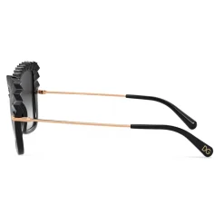 Dolce & Gabbana - Plisse Sunglasses - Black - Dolce & Gabbana Eyewear - Avvenice