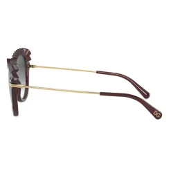 Dolce & Gabbana - Plisse Sunglasses - Burgundy - Dolce & Gabbana Eyewear - Avvenice