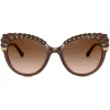 Dolce & Gabbana - Plisse Sunglasses - Brown - Dolce & Gabbana Eyewear - Avvenice