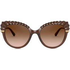 Dolce & Gabbana - Plisse Sunglasses - Brown - Dolce & Gabbana Eyewear - Avvenice