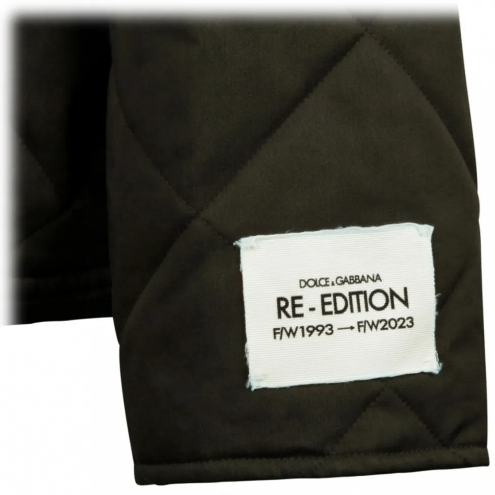 Dolce & Gabbana - Quilted High-Neck Jacket with Hood - Dolce & Gabbana Exclusive Luxury Collection - Avvenice