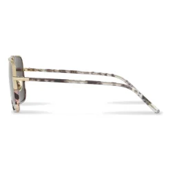 Dolce & Gabbana - Rectangular Sunglasses with Metal Bridge - Havana Gold - Dolce & Gabbana Eyewear - Avvenice