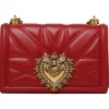 Dolce & Gabbana - Red Calf Leather Medium Devotion Shoulder Bag - Dolce & Gabbana Exclusive Luxury Collection - Avvenice