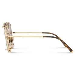 Dolce & Gabbana - Round Sunglasses Customize Your Eyes - Gold - Dolce & Gabbana Eyewear - Avvenice