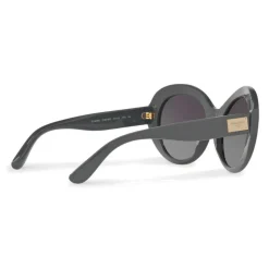 Dolce & Gabbana - Round Sunglasses in Acetate - Gray - Dolce & Gabbana Eyewear - Avvenice