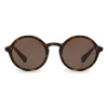 Dolce & Gabbana - Round Acetate Sunglasses with Key Bridge - Havana - Dolce & Gabbana Eyewear - Avvenice