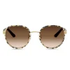 Dolce & Gabbana - Round Sunglasses Print Family - Leo Glitter - Dolce & Gabbana Eyewear - Avvenice