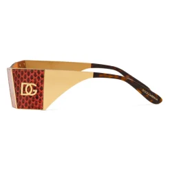 Dolce & Gabbana - Sicilian Jungle Sunglasses - Orange - Dolce & Gabbana Eyewear - Avvenice