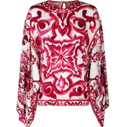 Dolce & Gabbana - Silk Majolica Print Blouse - Dolce & Gabbana Exclusive Luxury Collection - Avvenice