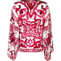 Dolce & Gabbana - Silk Majolica Print Blouse - Dolce & Gabbana Exclusive Luxury Collection - Avvenice