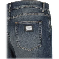 Dolce & Gabbana - Slim Cut Jeans - Dolce & Gabbana Exclusive Luxury Collection - Avvenice