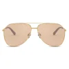 Dolce & Gabbana - Slim Sunglasses - Gold - Dolce & Gabbana Eyewear - Avvenice
