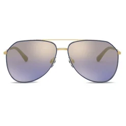 Dolce & Gabbana - Slim Sunglasses - Gold Blue - Dolce & Gabbana Eyewear - Avvenice